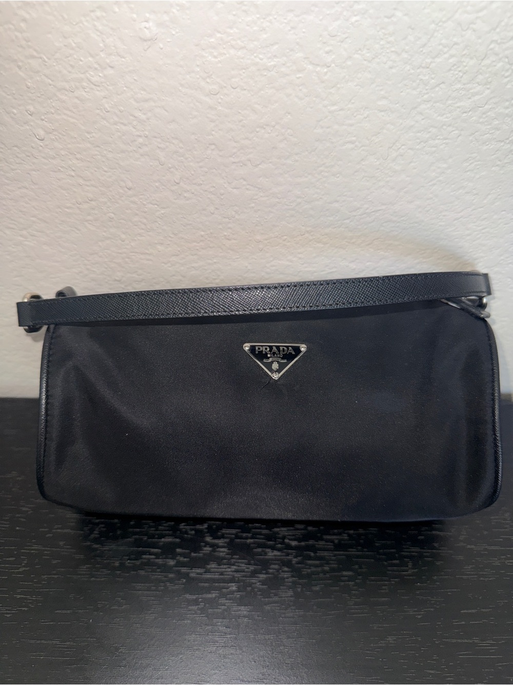 Vintage Prada Black Nylon Shoulder Bag - Picture 6 of 8
